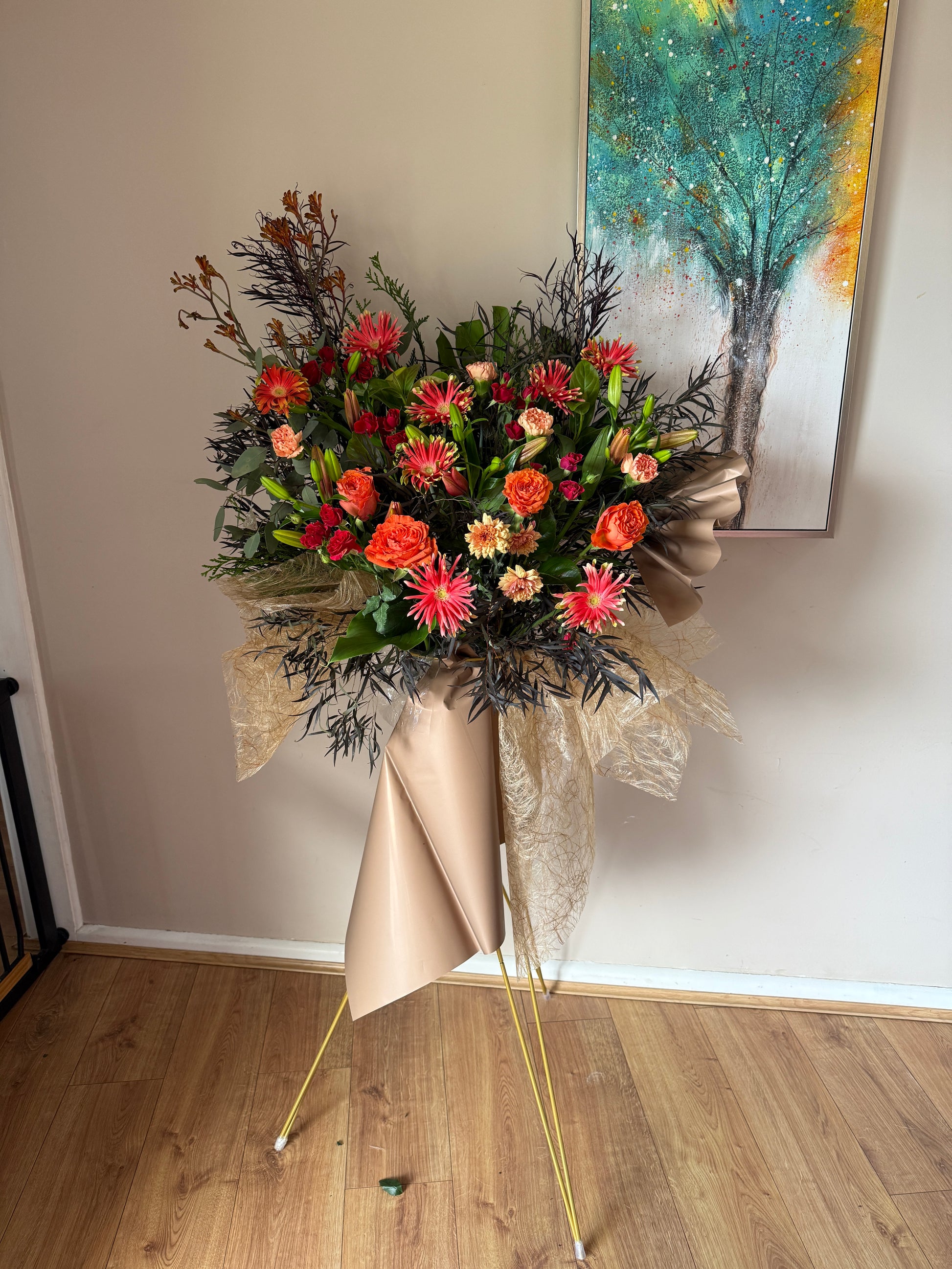 Golden Prosperity - Flower Arrangement