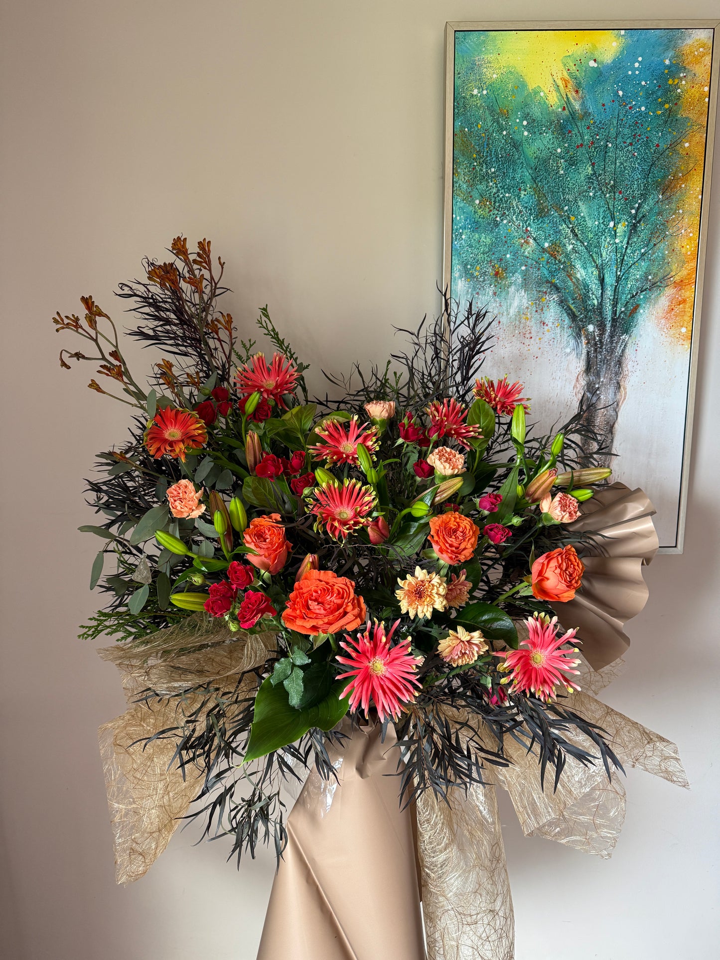 Golden Prosperity - Flower Arrangement
