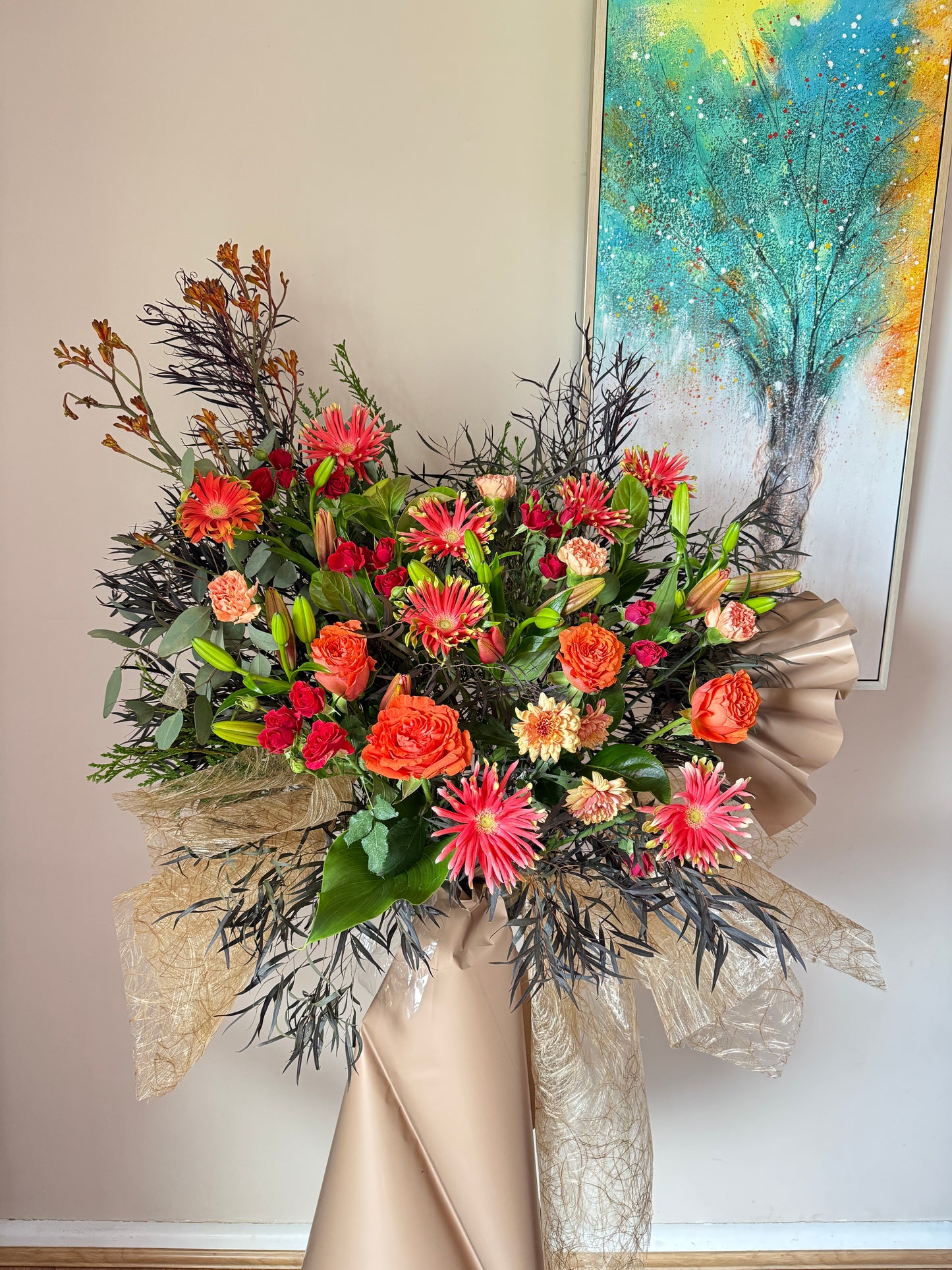 Golden Prosperity - Flower Arrangement